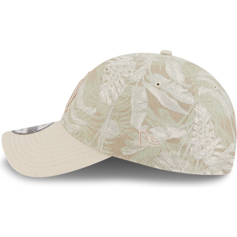 gorra-curva-beige-ajustable-9twenty-leafy-palm-de-los-angeles-dodgers-mlb-de-new-era