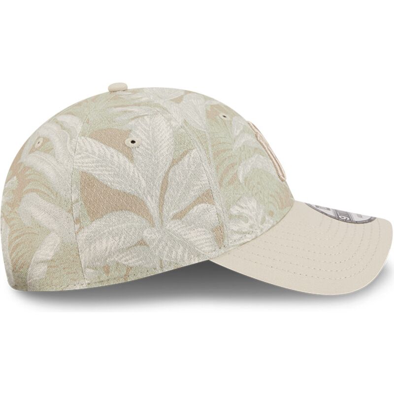 gorra-curva-beige-ajustable-9twenty-leafy-palm-de-new-york-yankees-mlb-de-new-era