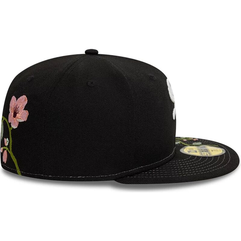 svart-platt-keps-justerad-59fifty-floral-fran-chicago-white-sox-mlb-av-new-era