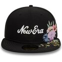 svart-platt-keps-justerad-59fifty-floral-emb-fran-new-era