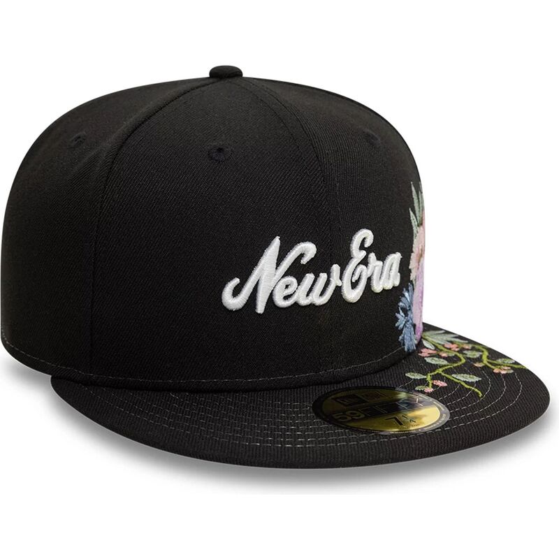 svart-platt-keps-justerad-59fifty-floral-emb-fran-new-era