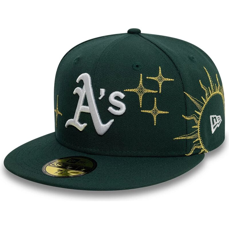 gron-platt-keps-justerad-59fifty-zodiac-fran-oakland-athletics-mlb-av-new-era