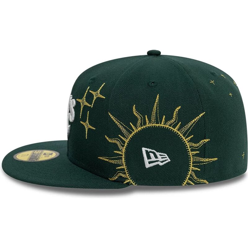 gron-platt-keps-justerad-59fifty-zodiac-fran-oakland-athletics-mlb-av-new-era
