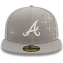 gra-platt-keps-justerad-59fifty-zodiac-fran-atlanta-braves-mlb-av-new-era