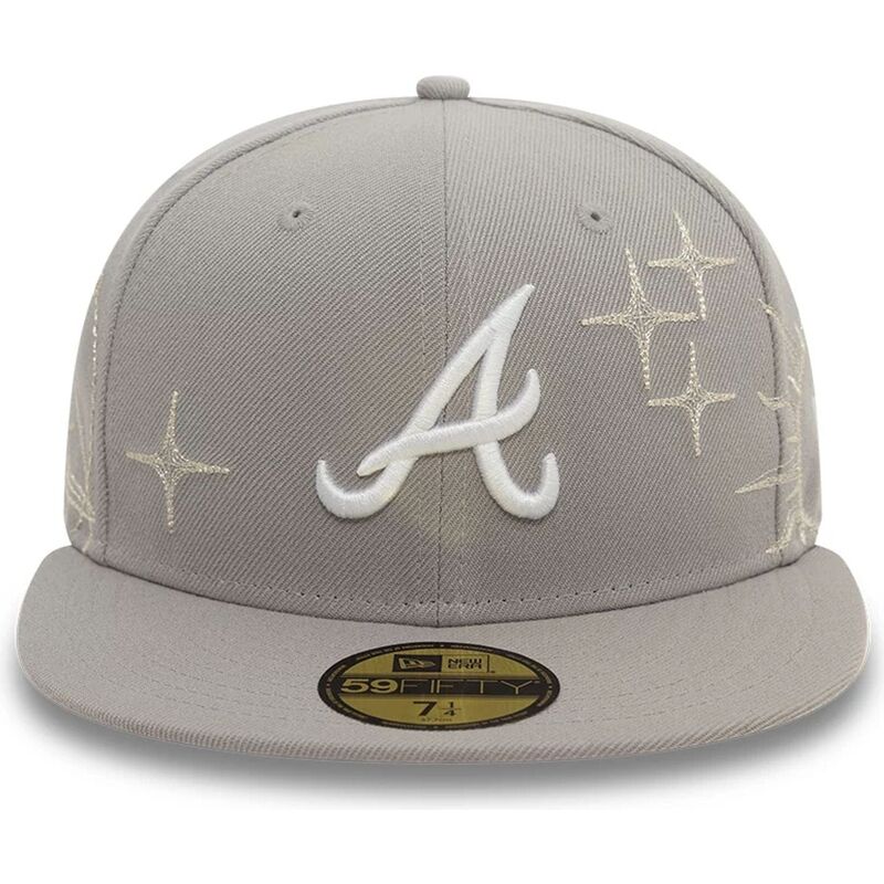 gra-platt-keps-justerad-59fifty-zodiac-fran-atlanta-braves-mlb-av-new-era