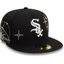 gorra-plana-negra-ajustada-59fifty-zodiac-de-chicago-white-sox-mlb-de-new-era