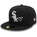 svart-platt-keps-justerad-59fifty-heart-icon-fran-chicago-white-sox-mlb-av-new-era
