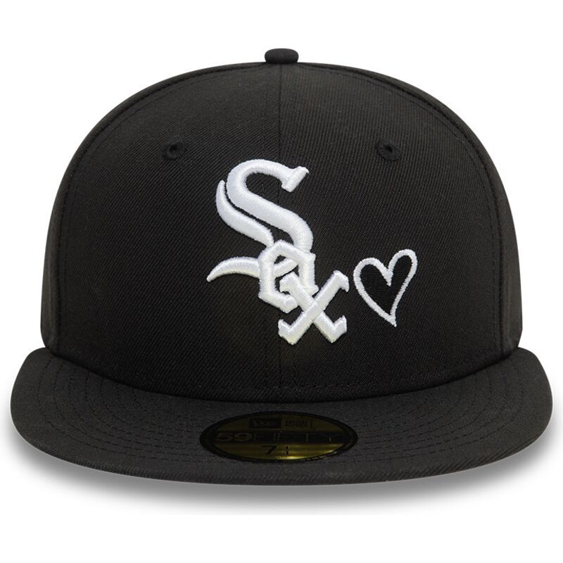 svart-platt-keps-justerad-59fifty-heart-icon-fran-chicago-white-sox-mlb-av-new-era