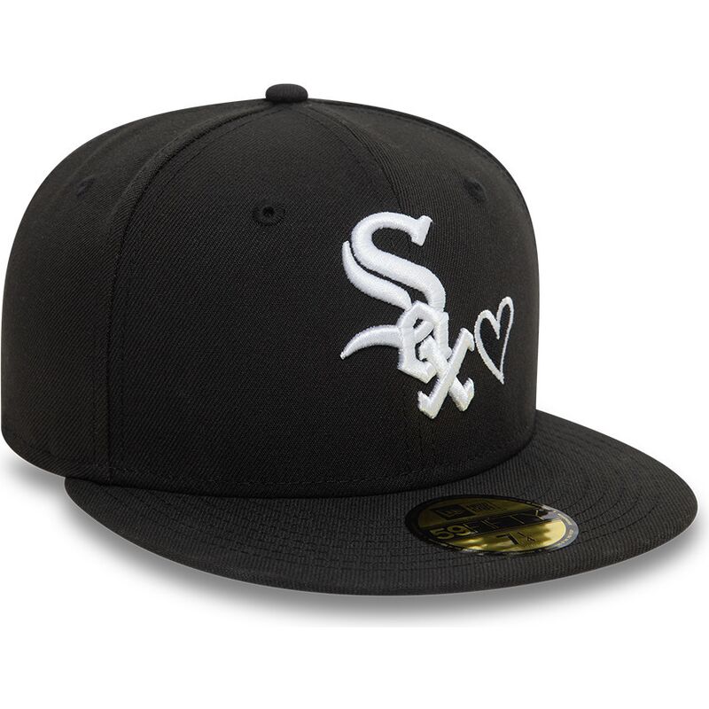 svart-platt-keps-justerad-59fifty-heart-icon-fran-chicago-white-sox-mlb-av-new-era