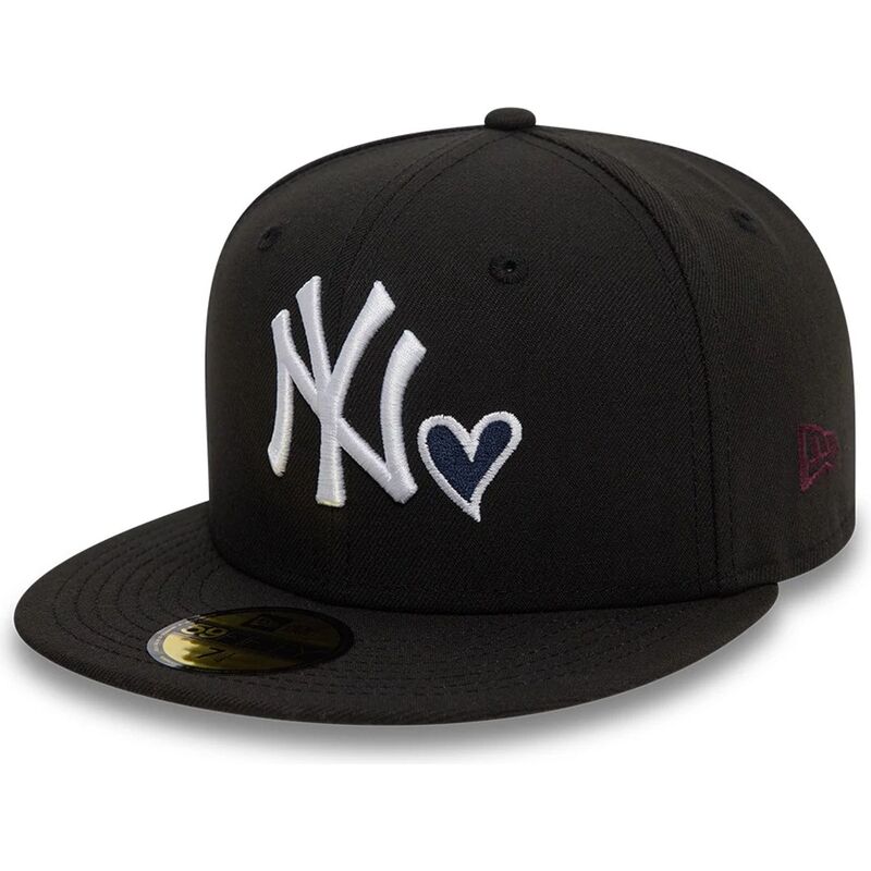 svart-platt-keps-justerad-59fifty-heart-icon-fran-new-york-yankees-mlb-av-new-era