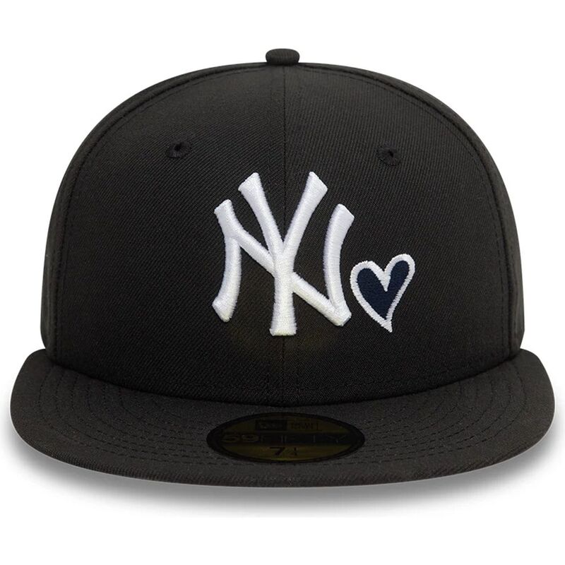 svart-platt-keps-justerad-59fifty-heart-icon-fran-new-york-yankees-mlb-av-new-era