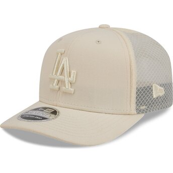 Beige trucker-keps 9SEVENTY Stretch Snap Color Pack Los Angeles Dodgers MLB från New Era