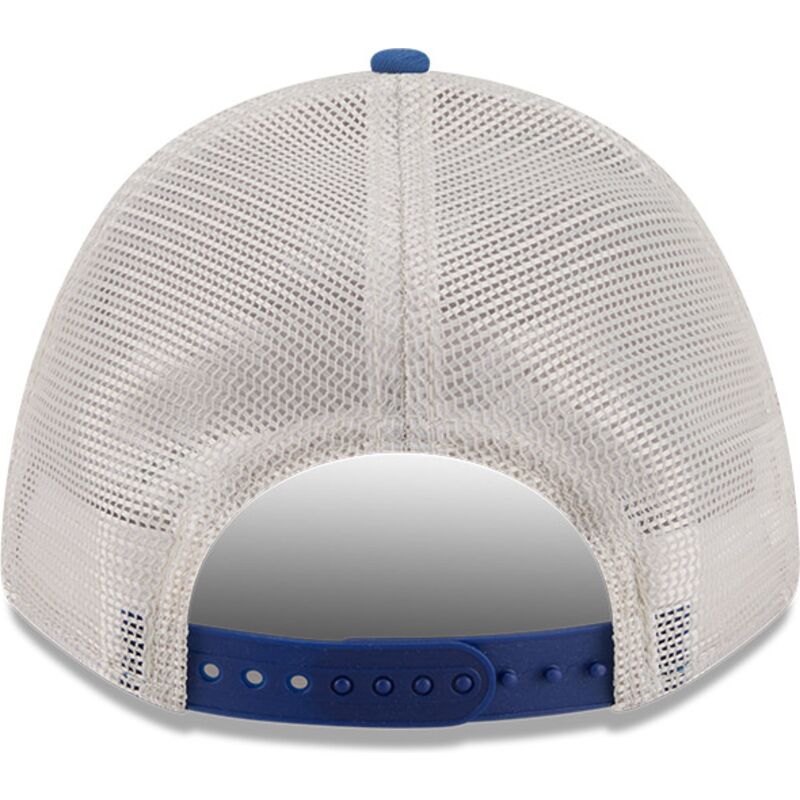 beige-och-bla-trucker-keps-9forty-m-crown-a-frame-fray-los-angeles-dodgers-mlb-fran-new-era