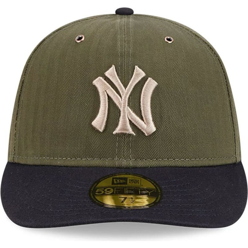 gron-bojd-keps-justerbar-59fifty-pre-curved-american-herringbone-fran-new-york-yankees-mlb-av-new-era