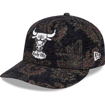 Gorra curva multicolor ajustada 59FIFTY Pre-Curved Jacquard Chenille de Chicago Bulls NBA de New Era