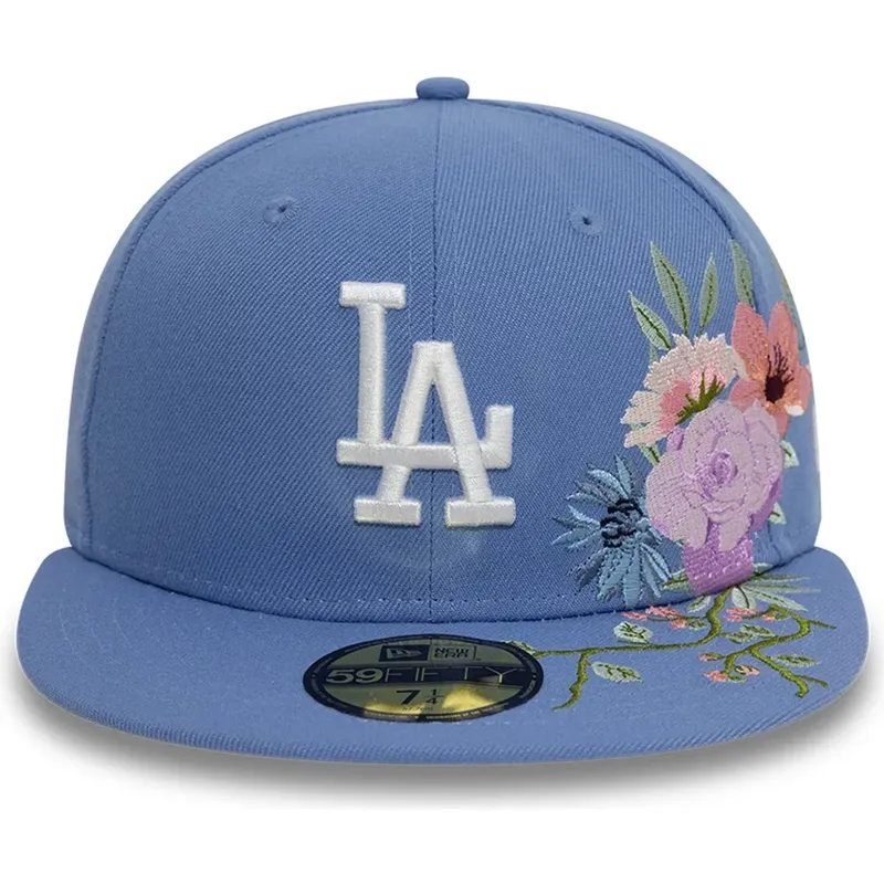 bla-platt-keps-justerad-59fifty-floral-los-angeles-dodgers-mlb-fran-new-era