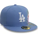 bla-platt-keps-justerad-59fifty-floral-los-angeles-dodgers-mlb-fran-new-era