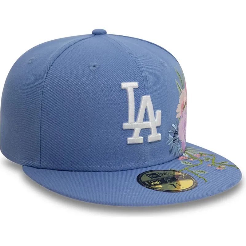 bla-platt-keps-justerad-59fifty-floral-los-angeles-dodgers-mlb-fran-new-era