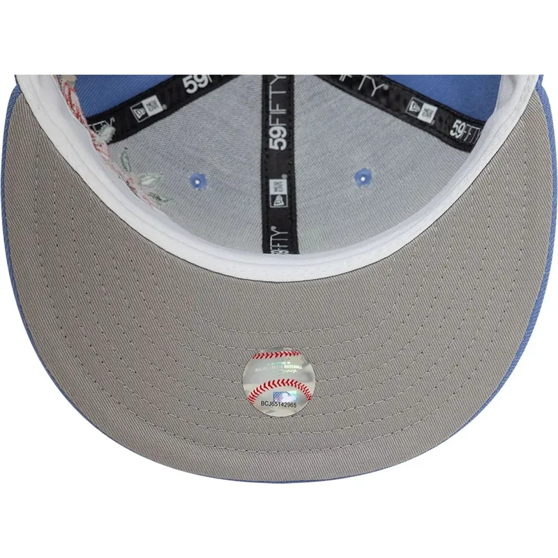 bla-platt-keps-justerad-59fifty-floral-los-angeles-dodgers-mlb-fran-new-era