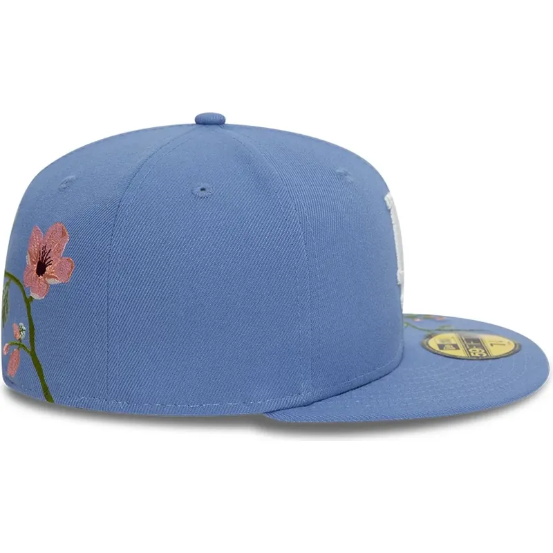 bla-platt-keps-justerad-59fifty-floral-los-angeles-dodgers-mlb-fran-new-era