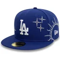 platt-bla-justerad-59fifty-zodiac-keps-fran-los-angeles-dodgers-mlb-av-new-era