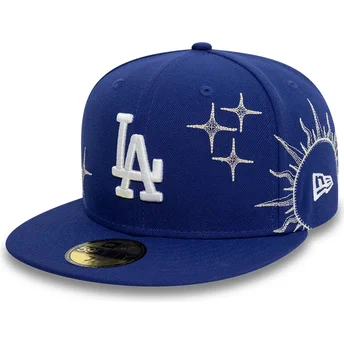 Platt blå justerad 59FIFTY Zodiac-keps från Los Angeles Dodgers MLB av New Era