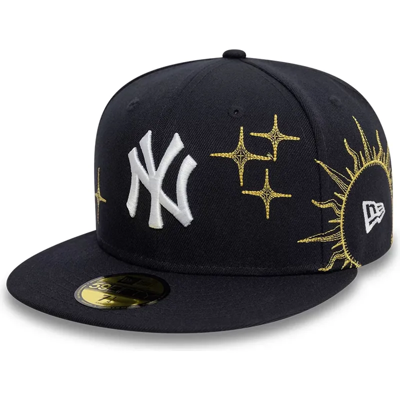 marinbla-platt-keps-justerad-59fifty-zodiac-fran-new-york-yankees-mlb-av-new-era