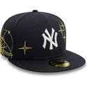 marinbla-platt-keps-justerad-59fifty-zodiac-fran-new-york-yankees-mlb-av-new-era