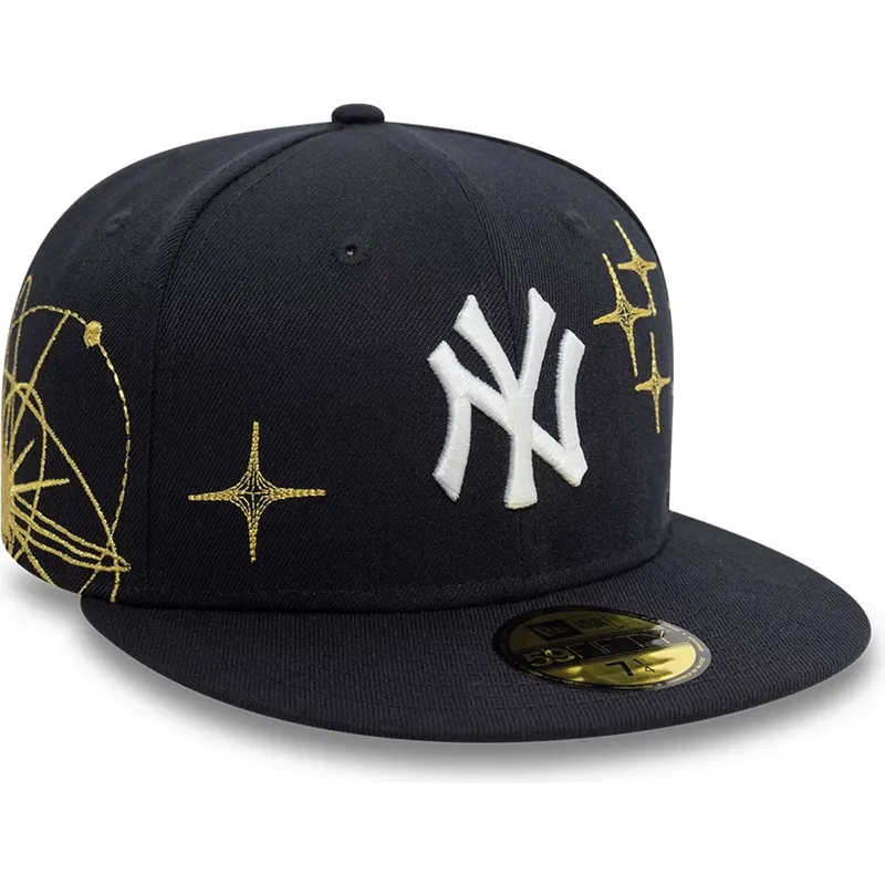 marinbla-platt-keps-justerad-59fifty-zodiac-fran-new-york-yankees-mlb-av-new-era