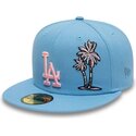 gorra-plana-azul-ajustada-59fifty-palm-taco-de-los-angeles-dodgers-mlb-de-new-era