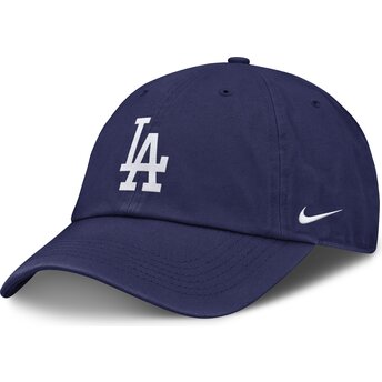 Böjd blå justerbar keps för barn Club Unstructured Organic Cotton från Los Angeles Dodgers MLB av Nike