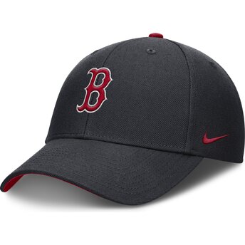 Marinblå böjd justerbar keps för barn Dri-Fit Club Structured från Boston Red Sox MLB av Nike