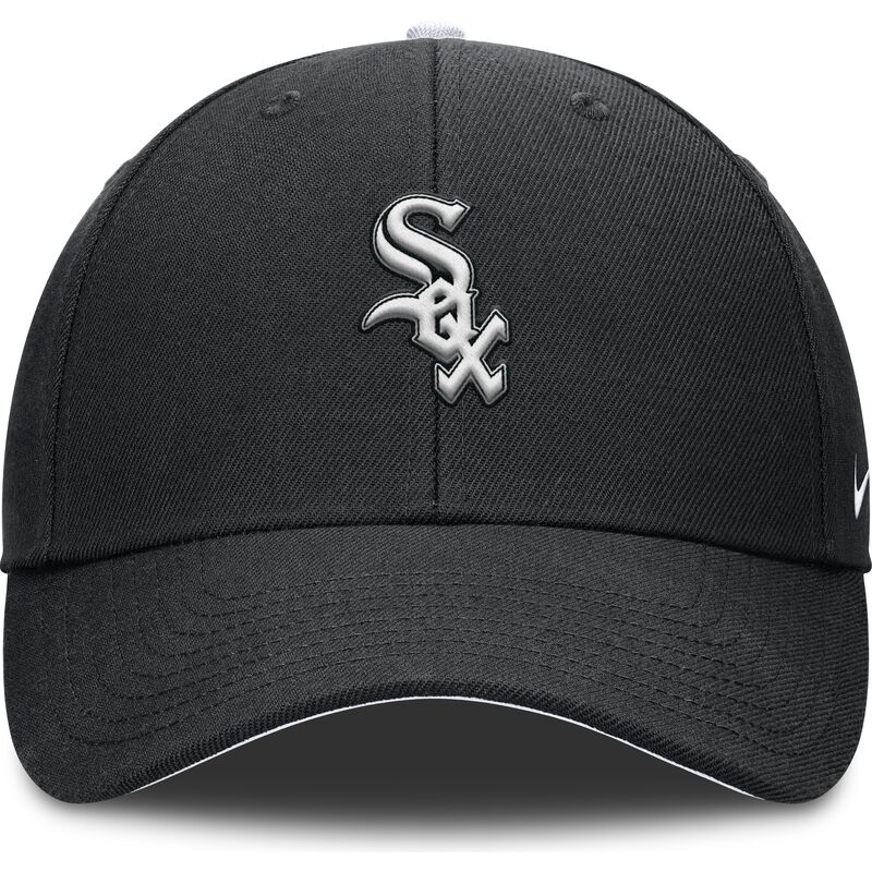 svart-bojd-justerbar-keps-for-barn-dri-fit-club-structured-fran-chicago-white-sox-mlb-av-nike