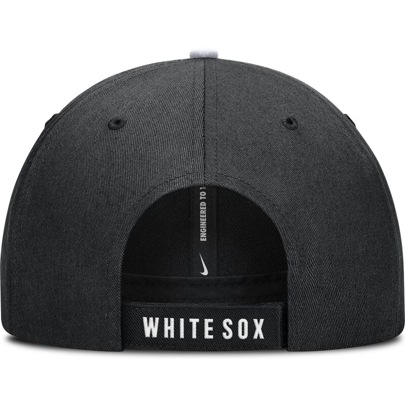 svart-bojd-justerbar-keps-for-barn-dri-fit-club-structured-fran-chicago-white-sox-mlb-av-nike