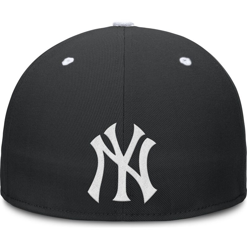 svart-platt-keps-justerbar-primetime-dri-fit-true-structured-round-bill-fran-new-york-yankees-mlb-av-nike