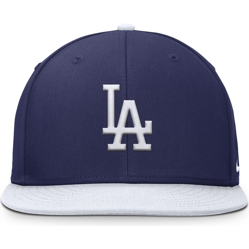 bla-och-vit-platt-snapback-keps-for-barn-dri-fit-pro-structured-square-bill-fran-los-angeles-dodgers-mlb-av-nike