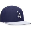 bla-och-vit-platt-snapback-keps-for-barn-dri-fit-pro-structured-square-bill-fran-los-angeles-dodgers-mlb-av-nike