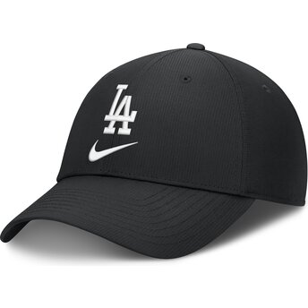 Svart böjd justerbar keps Primetime Club Structured UV Poly Ripstop från Los Angeles Dodgers MLB av Nike