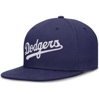 Blå platt keps justerad Dri-Fit True Structured Round Bill Los Angeles Dodgers MLB från Nike