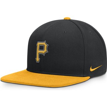 Svart och gul platt keps snapback Dri-Fit Pro Structured Square Bill från Pittsburgh Pirates MLB av Nike