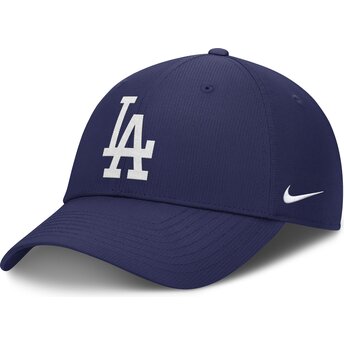 Blå böjd justerbar keps Club Structured UV Poly Ripstop från Los Angeles Dodgers MLB av Nike
