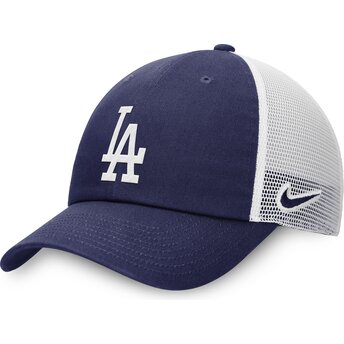 Justerbar blå truckerkeps Club Unstructured Los Angeles Dodgers MLB från Nike