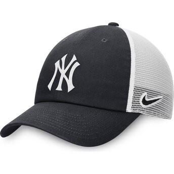 Justerbar truckerkeps i marinblått och vitt Club Unstructured New York Yankees MLB från Nike