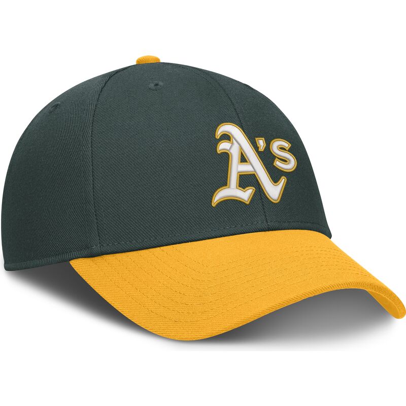 gron-bojd-justerbar-keps-dri-fit-club-structured-oakland-athletics-mlb-fran-nike