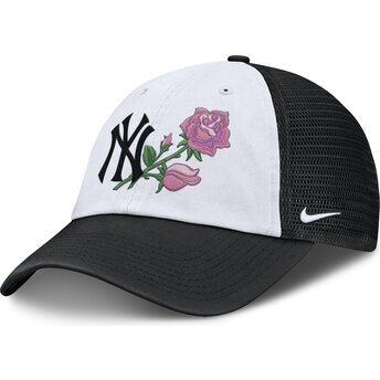 Svart och vit justerbar trucker-keps Mothers Day Club Unstructured från New York Yankees MLB av Nike