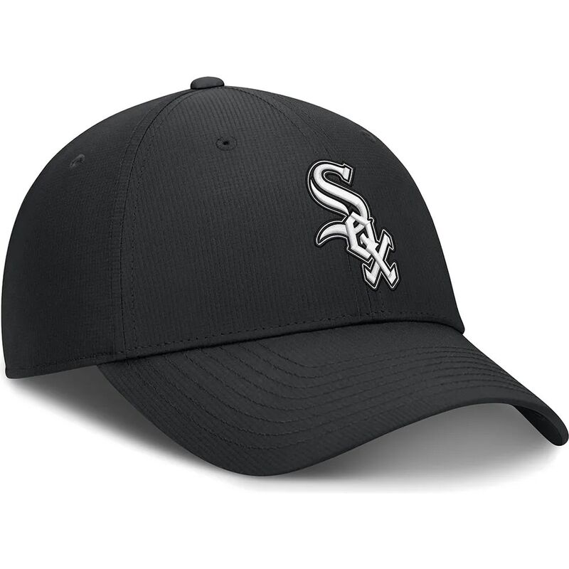 gorra-curva-negra-ajustable-club-structured-uv-poly-ripstop-de-chicago-white-sox-mlb-de-nike gorra-curva-negra-ajustable-club-structured-uv-poly-ripstop-de-chicago-white-sox-mlb-de-nike