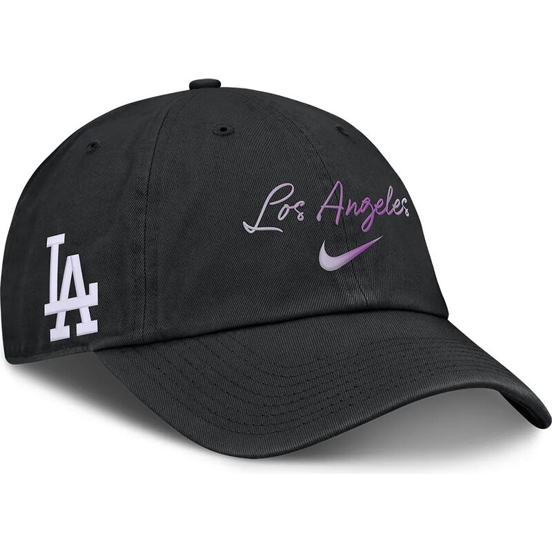 svart-justerbar-bojd-keps-mothers-day-club-unstructured-organic-cotton-fran-los-angeles-dodgers-mlb-av-nike