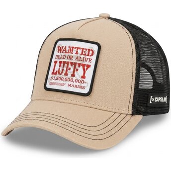 Beige och svart trucker-keps Monkey D. Luffy OP7 DOA1B One Piece från Capslab