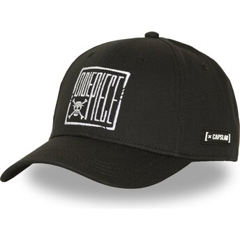 Svart böjd snapback-keps OP7 EMBB One Piece från Capslab
