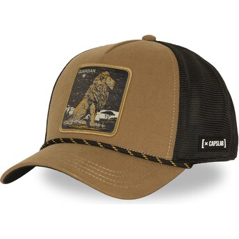 Brun trucker-keps lejon Guardian BEA3 LIOB Beasts från Capslab